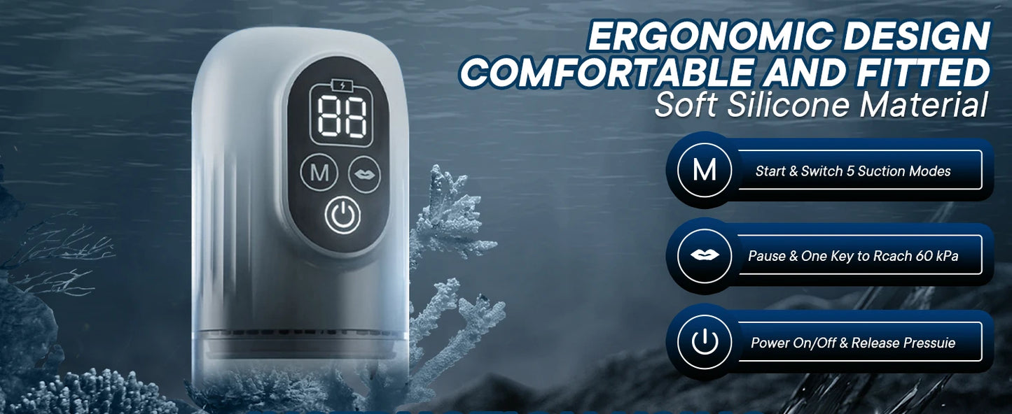LCD Electric Penis Pump – Male Enlargement & Performance Enhancer