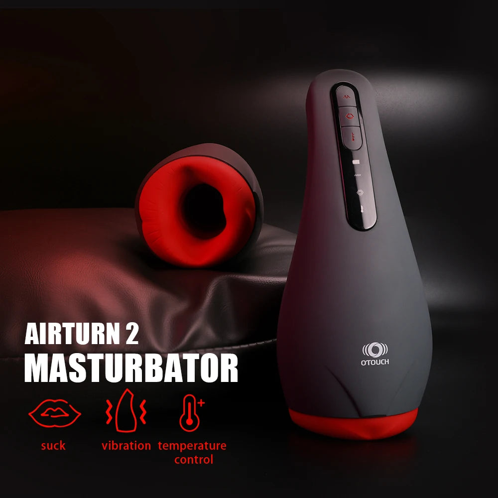 OTOUCH Airturn 2 Male Masturbator – Suction, Vibration & Heating Realistic Toy