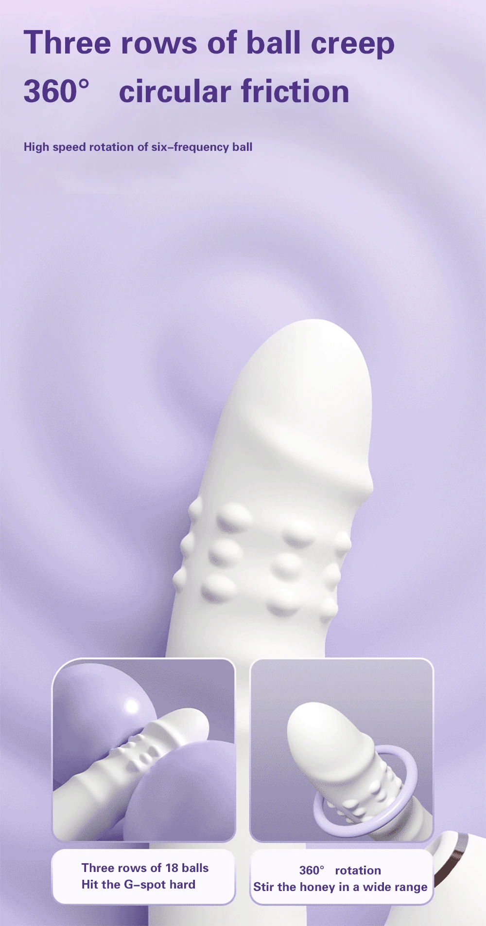 Thrusting Vibrator Dildo Rotating Telescopic Vagina G Spot Massage Sucking