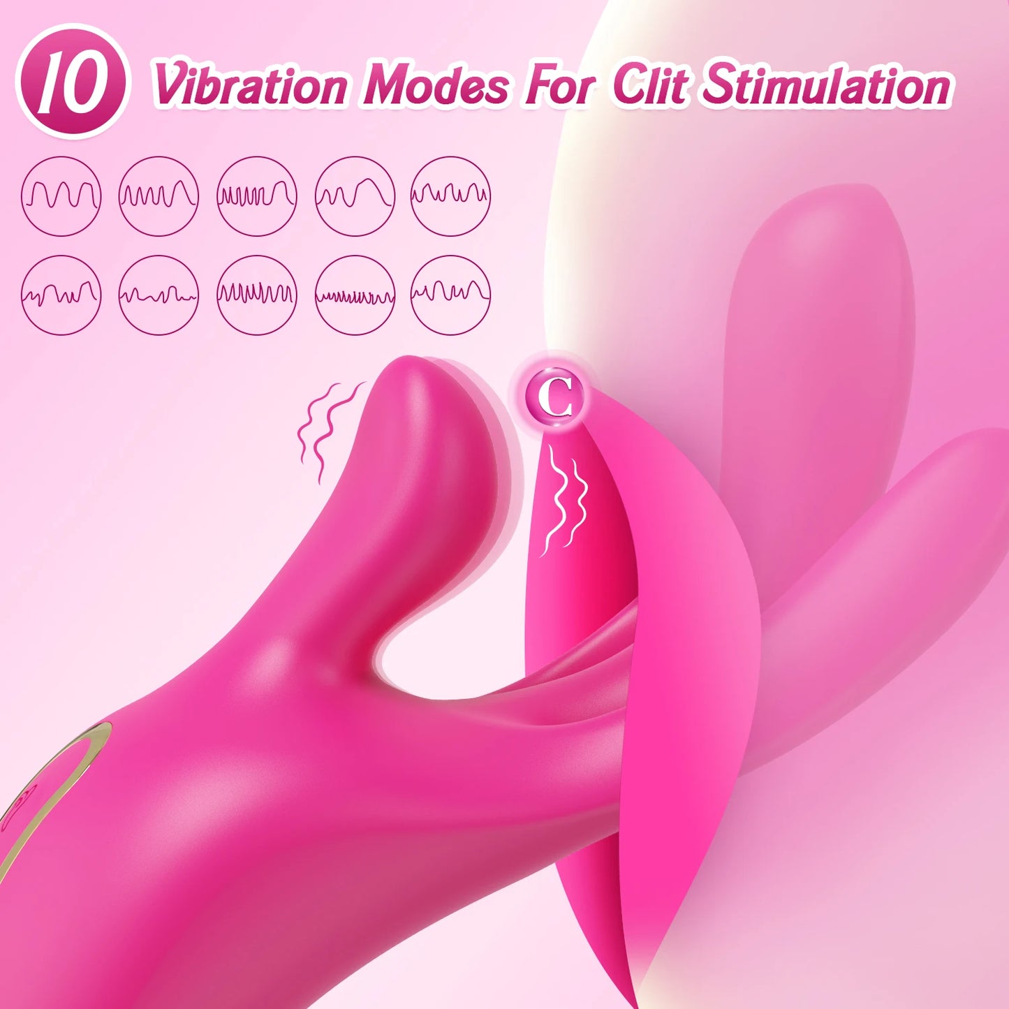 3-in-1 Finger Vibrator | 45° Adjustable | Flapping G-Spot & Clitoral Stimulator