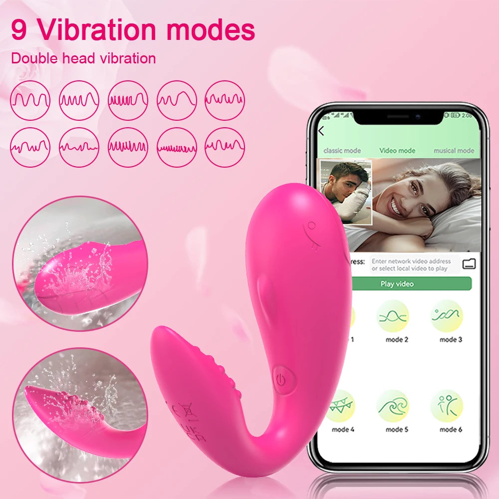 APP Bluetooth Control Vibrator for Women Clitoris G Spot Dildo Massager Sex Toys