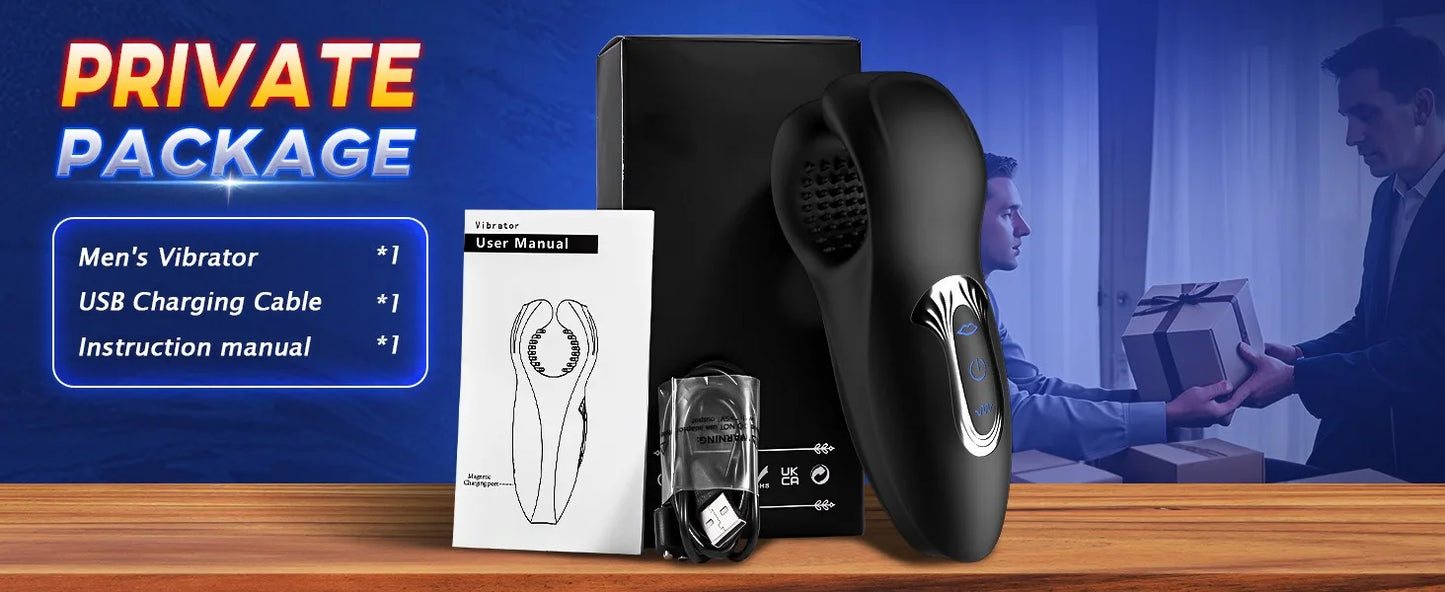 Amouraura Penis Vibrator for Men – Delay Training Massager with Biting Grip Design