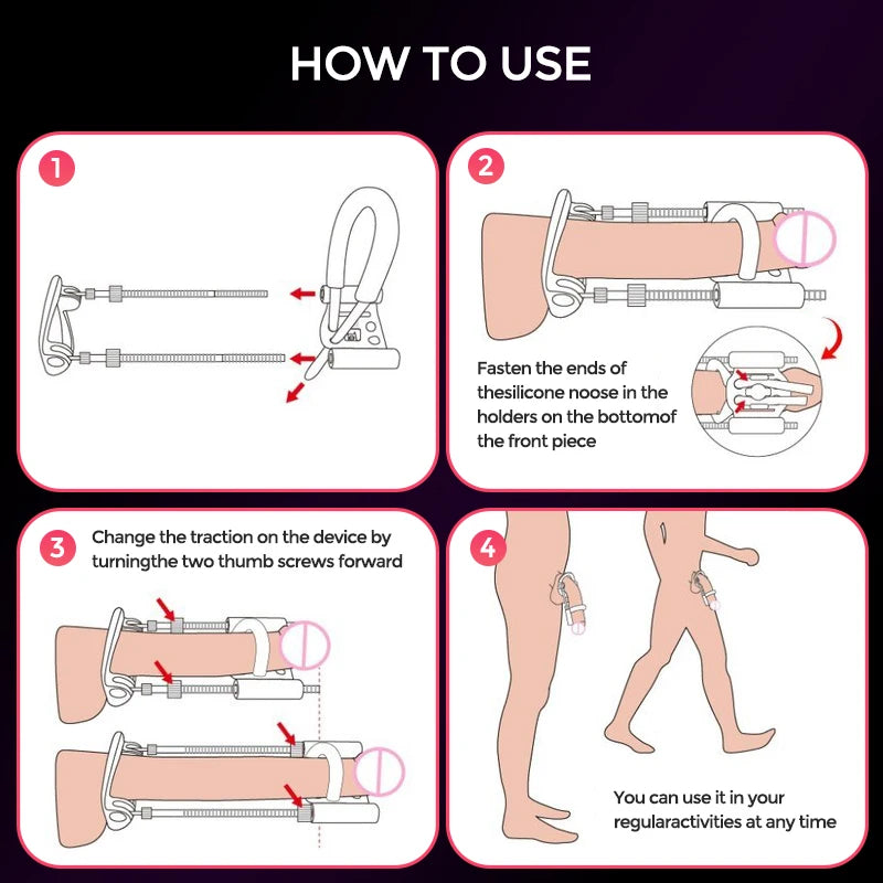 Adjustable Penis Enlargement Extender – Male Stretcher & Endurance Trainer for Growth Care