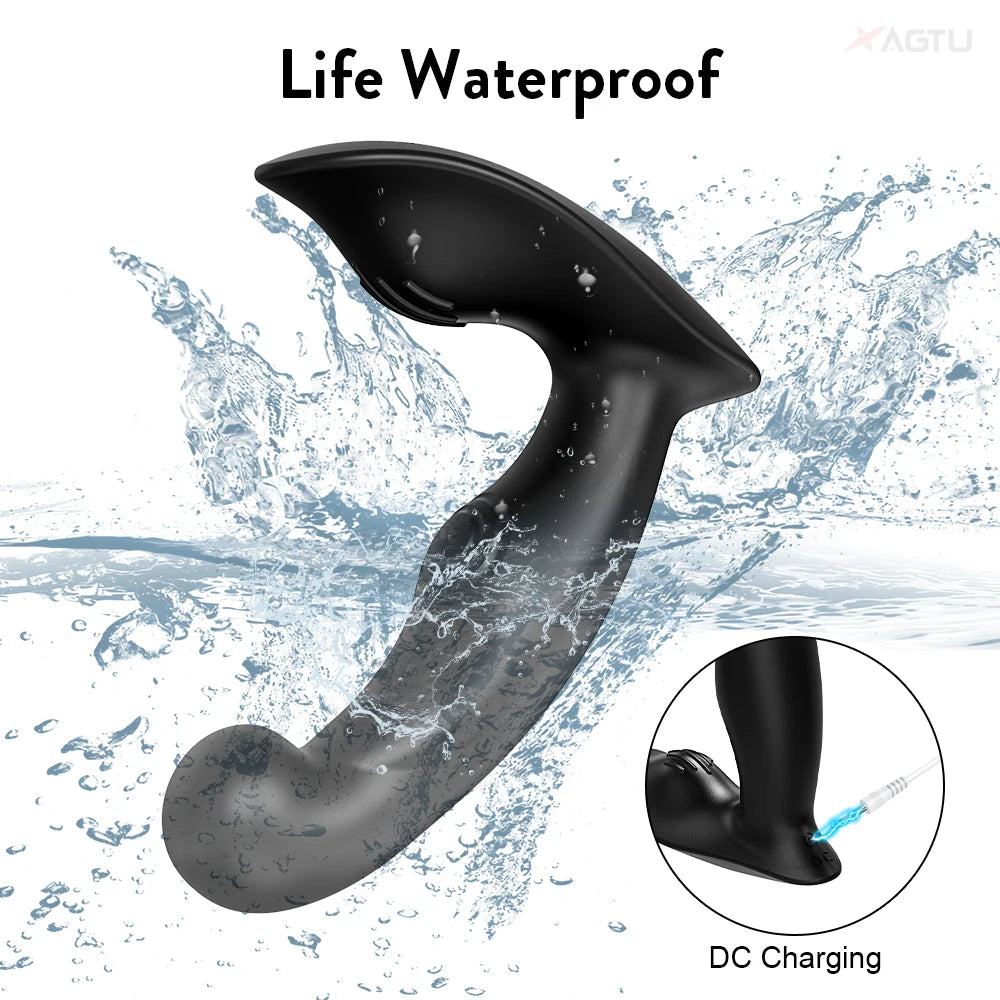 Vibration Prostate Massager Anal Plug Men Butt Plug Remote Control Adult Product