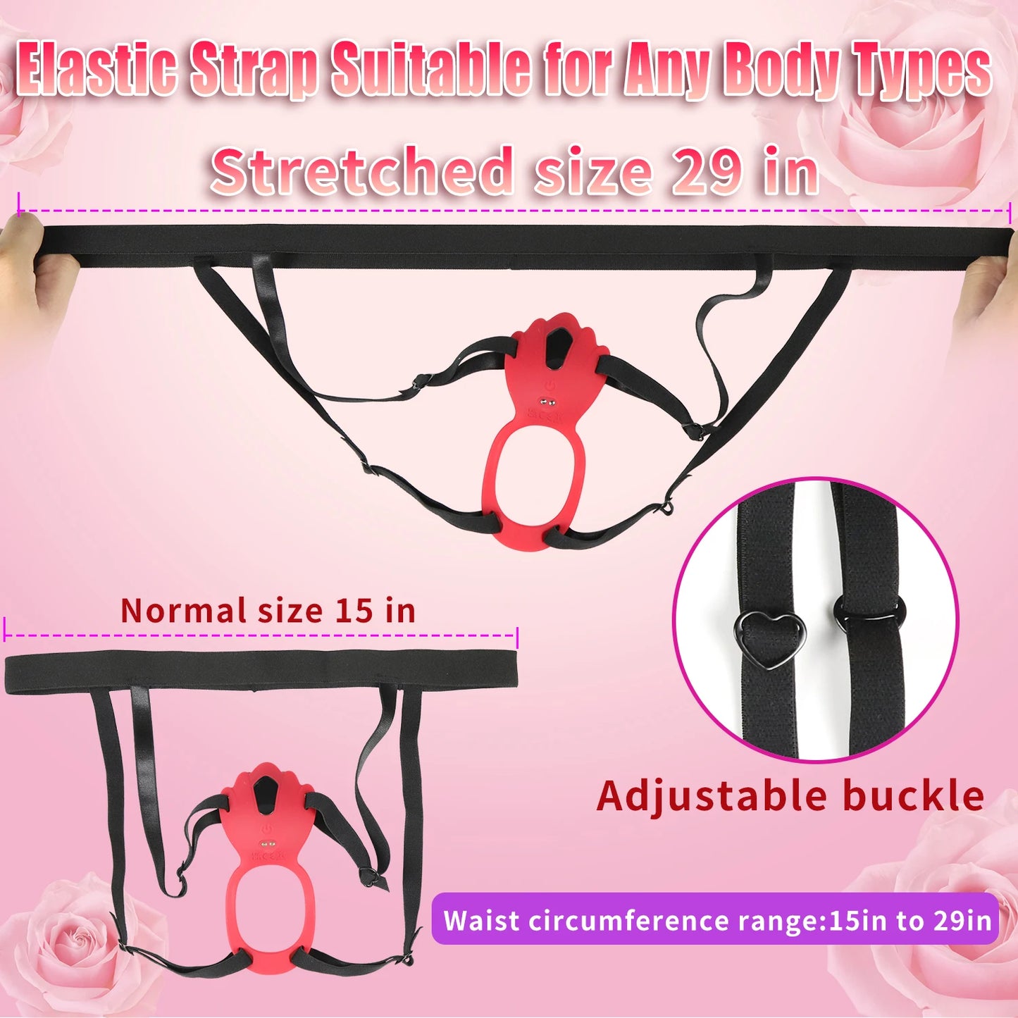 App and Remote Control Wearable Panties Penis Ring Vibrator for Couple Sex Toys