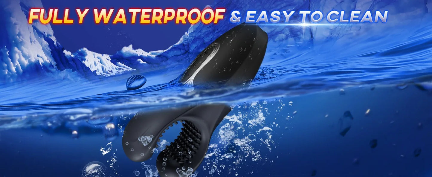 Amouraura Penis Vibrator for Men – Delay Training Massager with Biting Grip Design