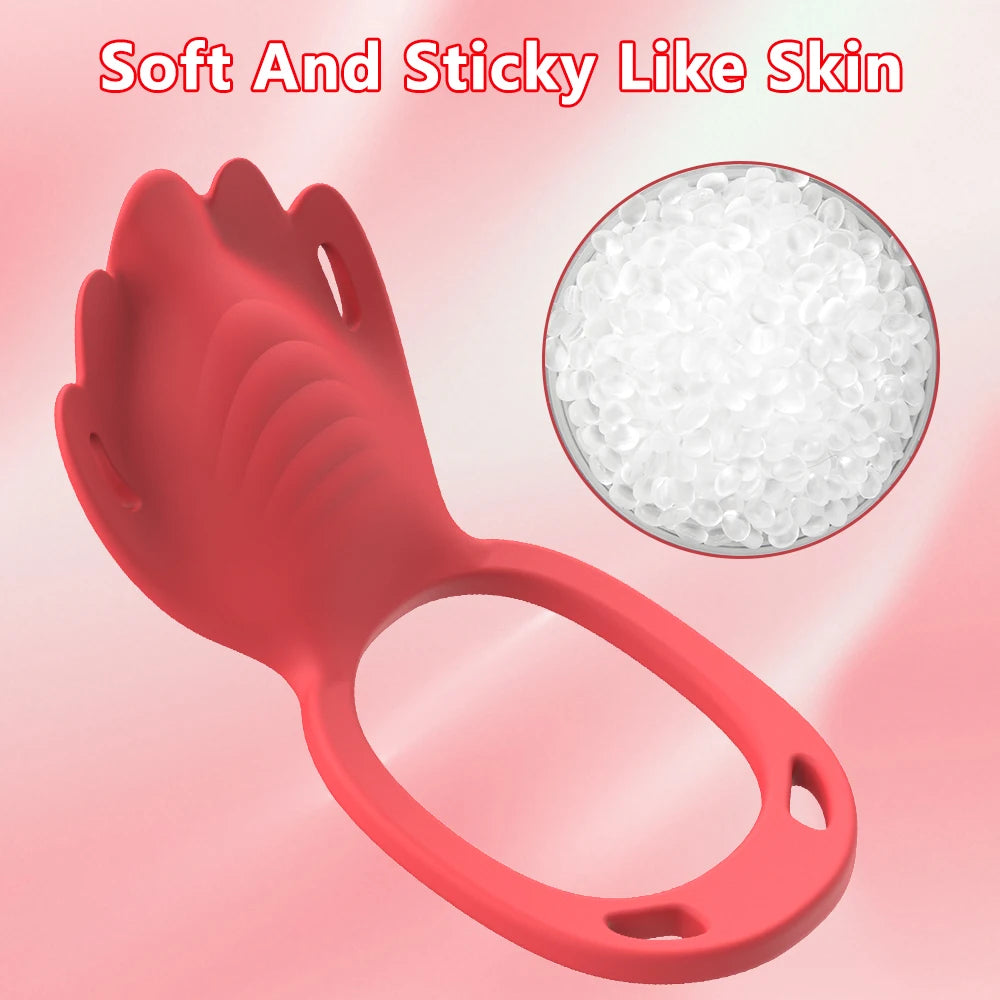 App and Remote Control Wearable Panties Penis Ring Vibrator for Couple Sex Toys