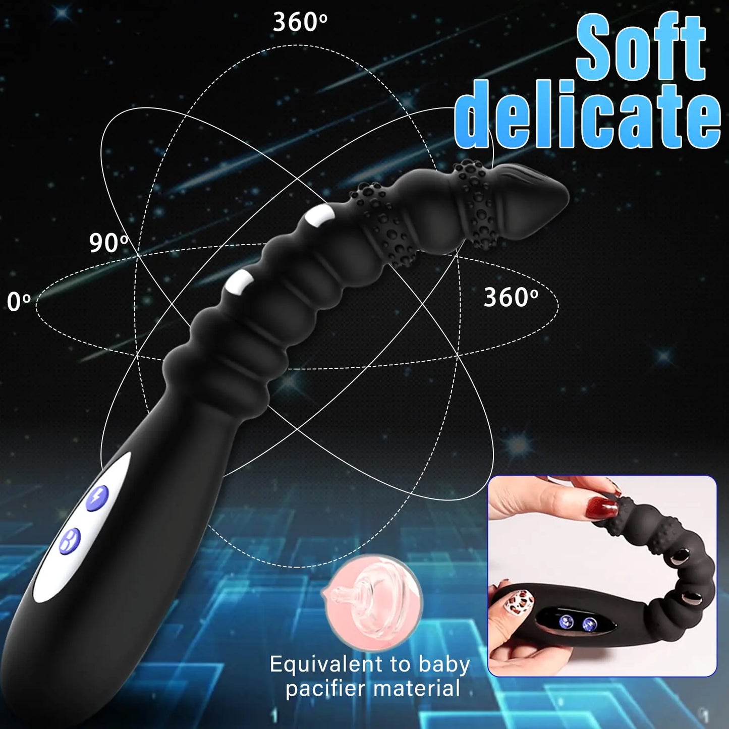 Electric Pulse Anal Beads – Prostate & G-Spot Vibrator with Shock Function for Men & Women