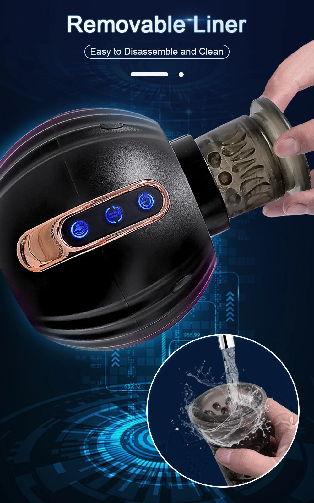 Automatic Male Masturbator – Thrusting, Rotating, Open-Ended Design