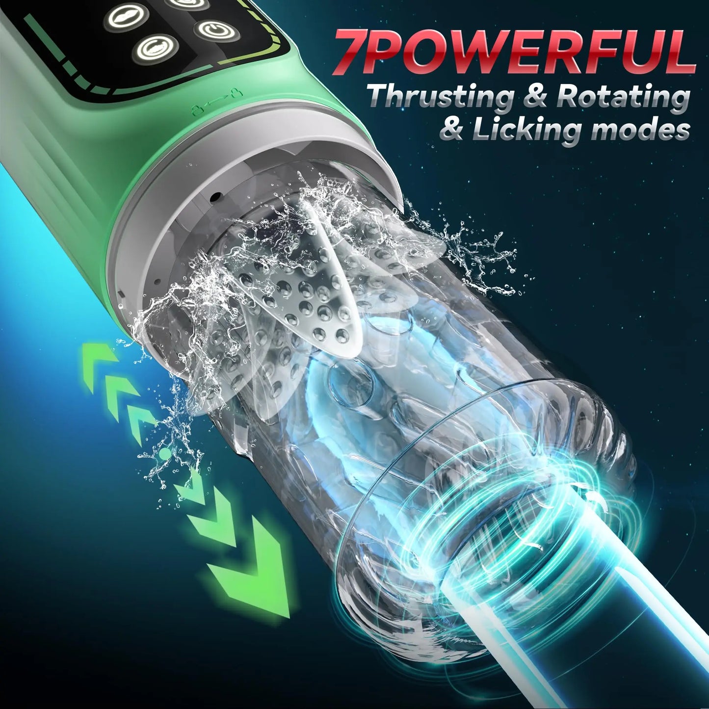 Automatic Male Wellness Device | Thrusting Rotating Sucking Penis Pump Massager