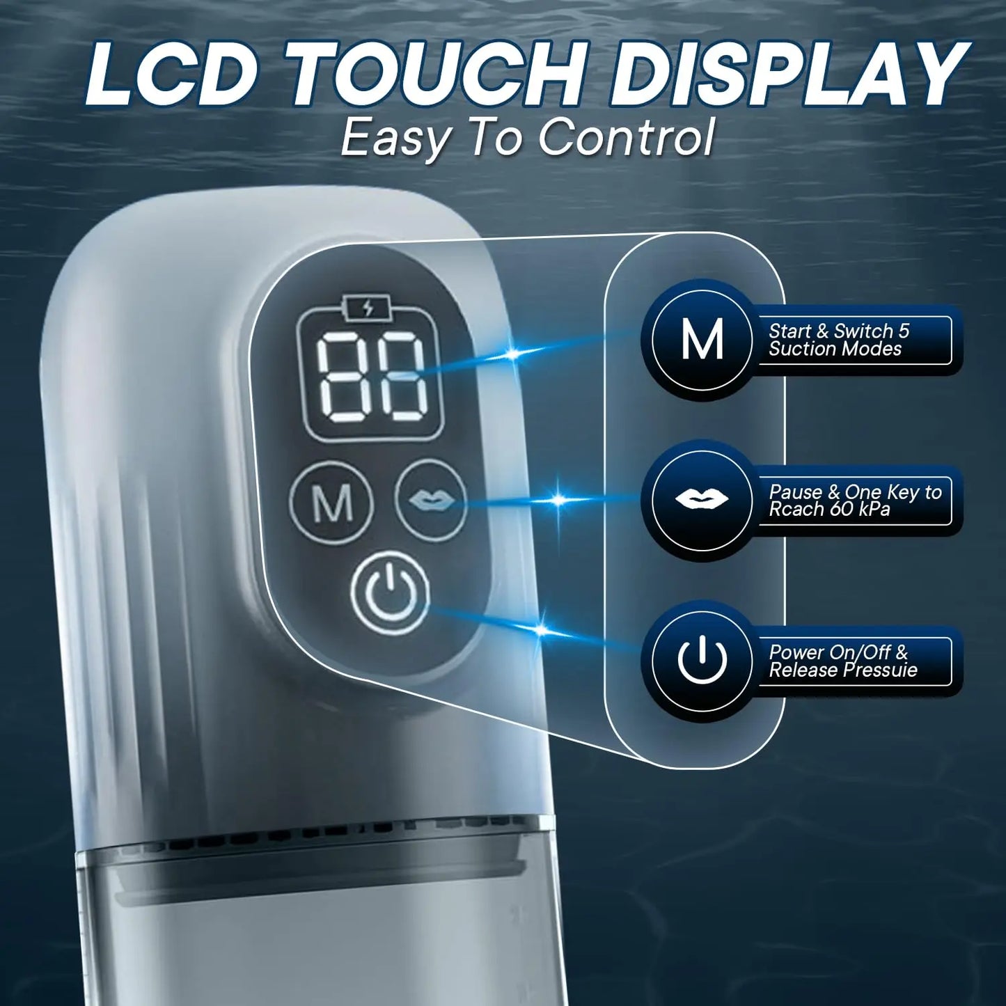 LCD Electric Penis Pump – Male Enlargement & Performance Enhancer