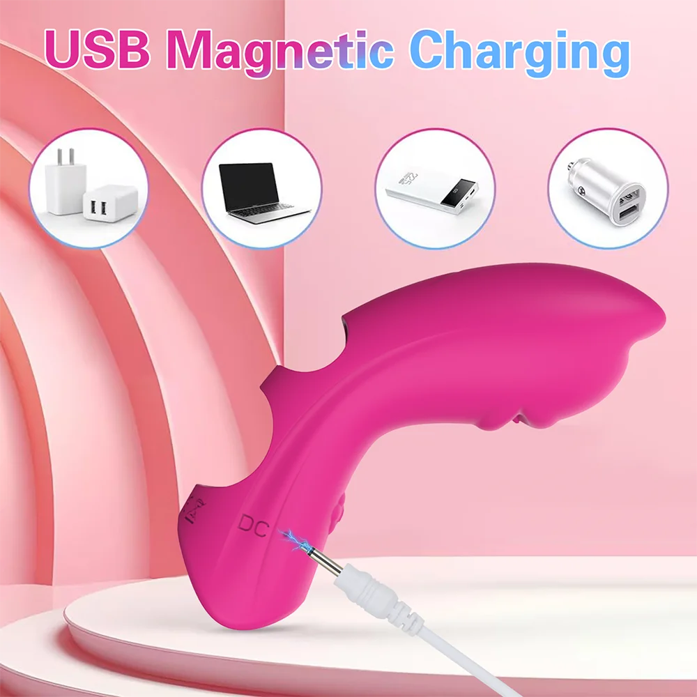 Clitoral G Spot Finger Vibrator 10Speed Clit Nipple Massager Stimulator Sex Toys