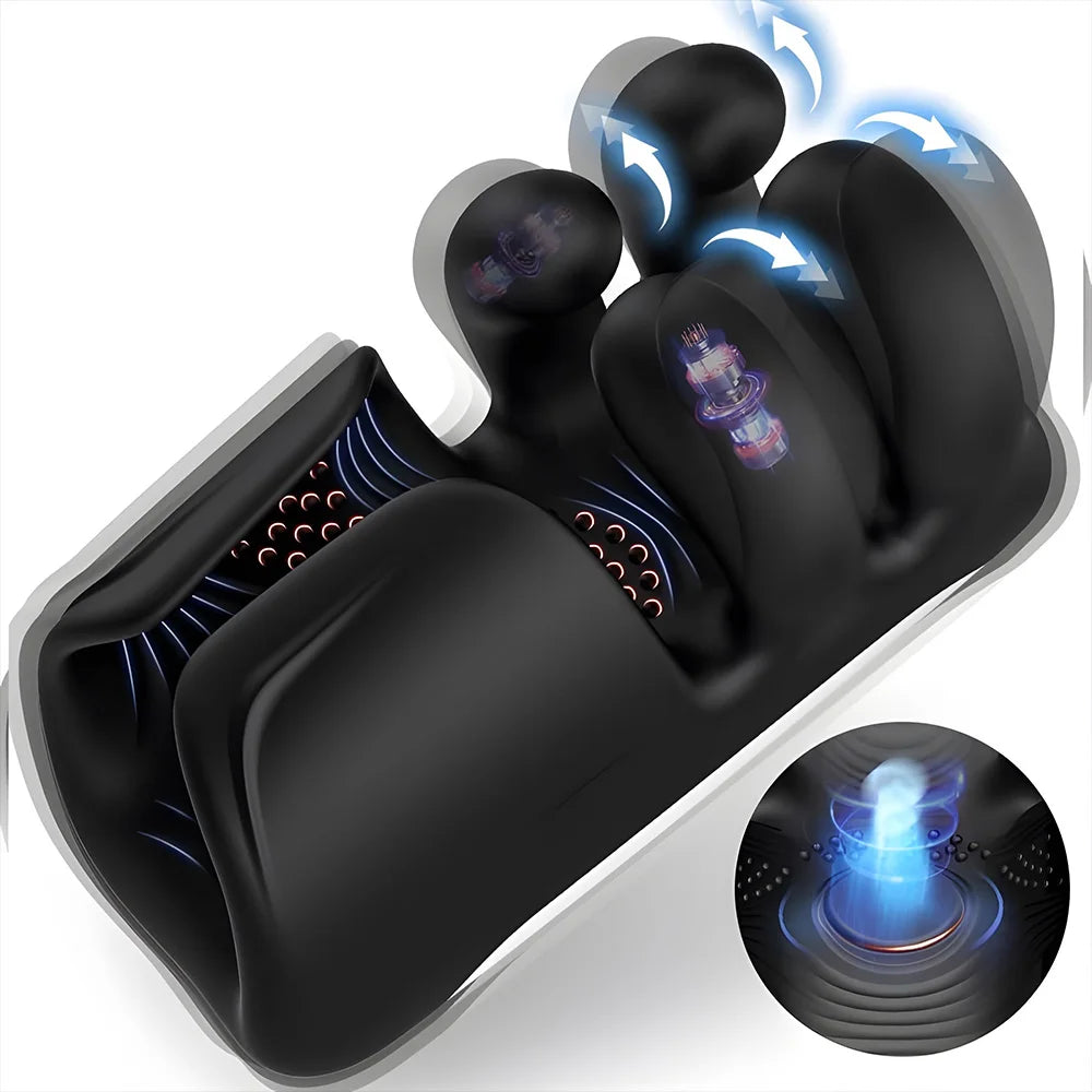 Automatic Glans Trainer Vibrator for Men – Delay Training, Finger Control, USB Charging
