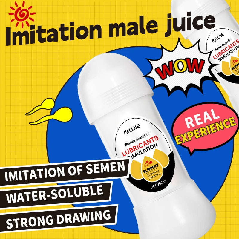 Imitation Semen Lubricant Love Gel Water Based Vaginal Anal Lubricantion Oil Sex Toys
