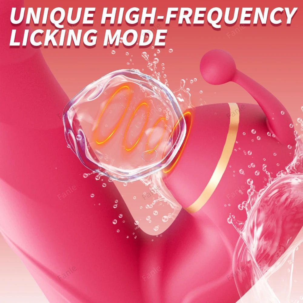Heated Thrusting Dildo Vibrator|5-in-1 APP Control |G-spot Clit Stimulator for Women