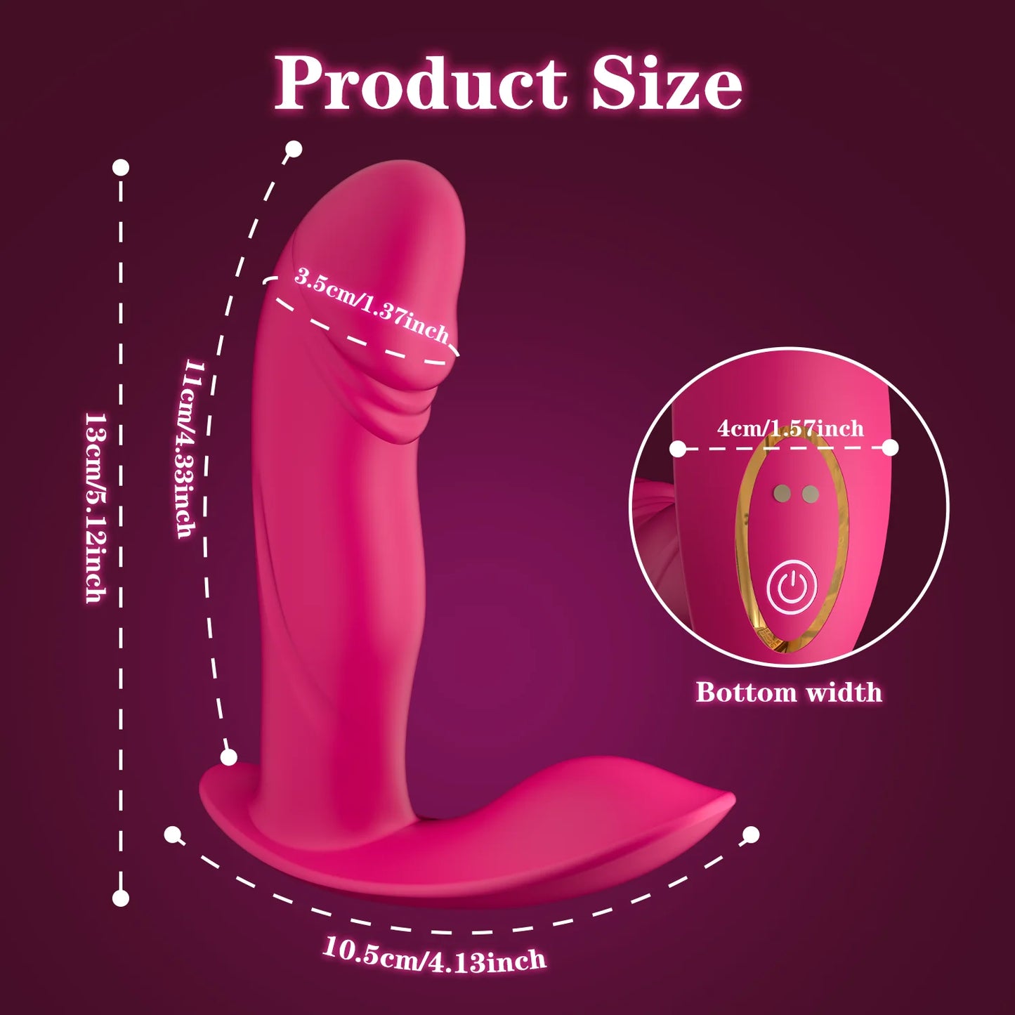 APP Control Wearable Dildo Vibrator Clitoris Stimulator G-Spot Anal Butt Plug