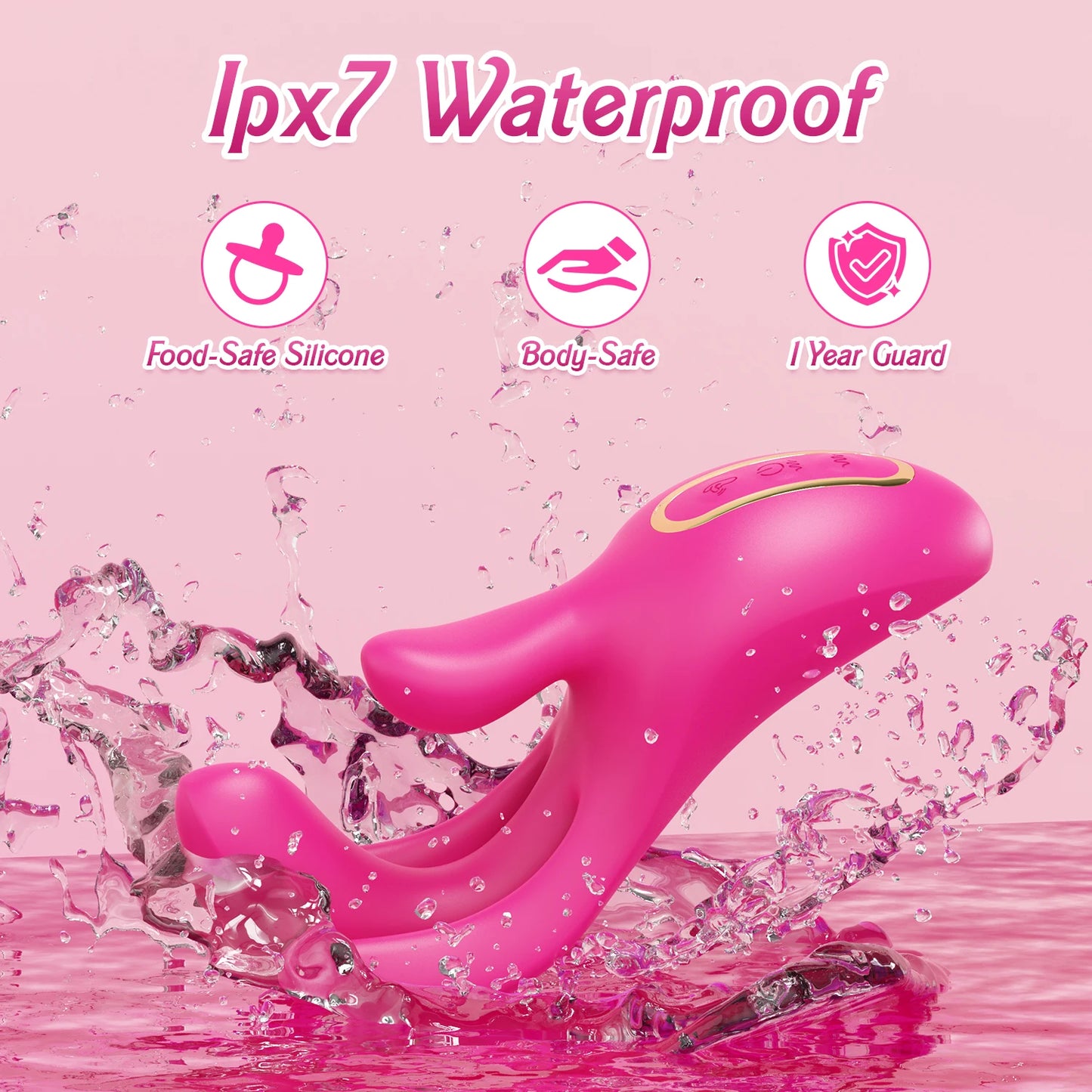 3-in-1 Finger Vibrator | 45° Adjustable | Flapping G-Spot & Clitoral Stimulator