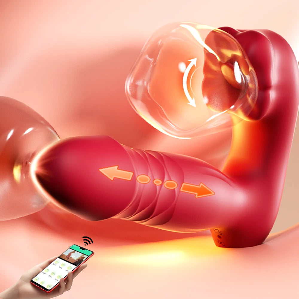 Wearable Thrusting Tongue Vibrator – APP G Spot & Clit Massager
