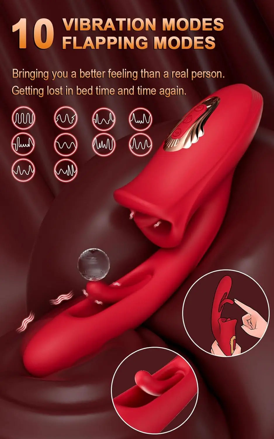 Sucking & Licking Vibrator – Tongue, Patting, and G-Spot Clitoral Stimulator for Women