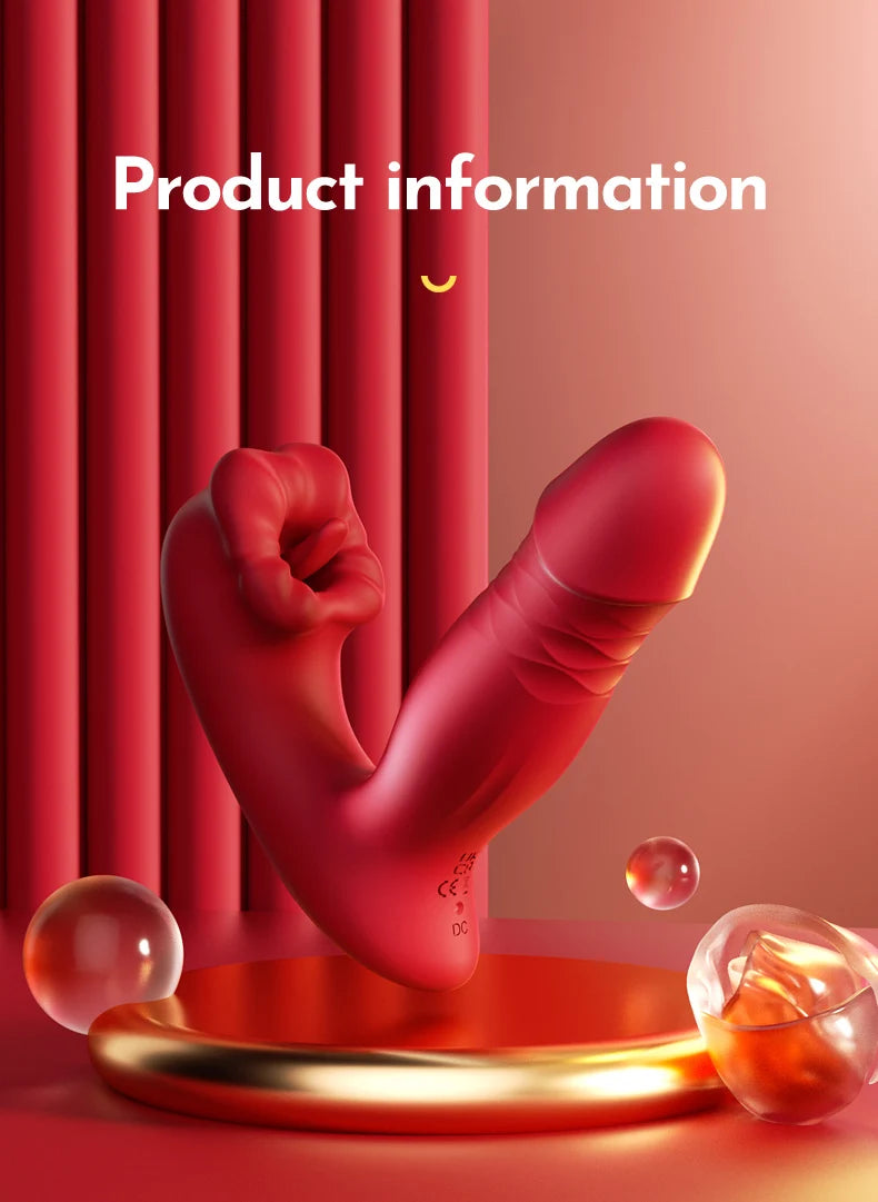 Wearable Thrusting Tongue Vibrator – APP G Spot & Clit Massager