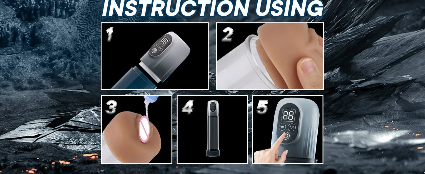 LCD Electric Penis Pump – Male Enlargement & Performance Enhancer