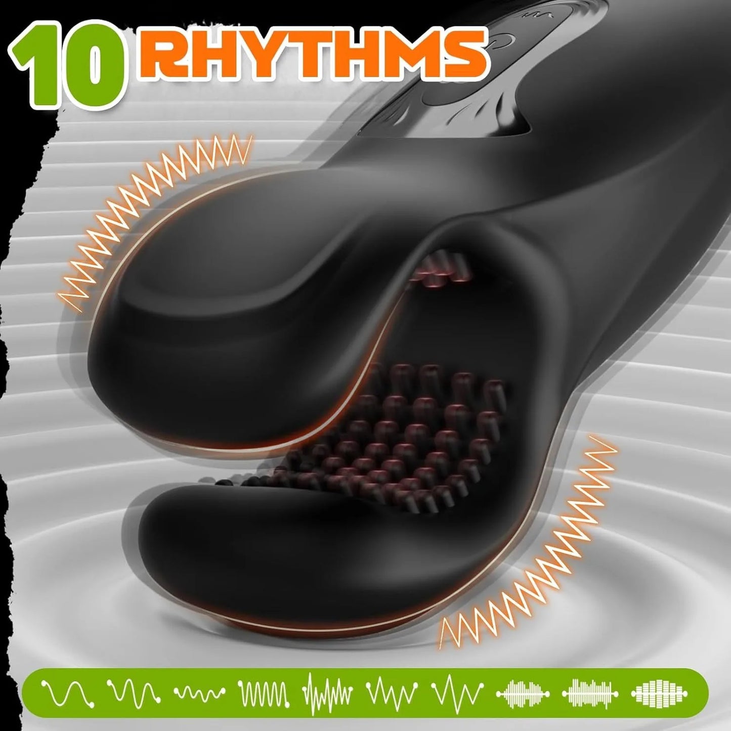 Amouraura Penis Vibrator for Men – Delay Training Massager with Biting Grip Design