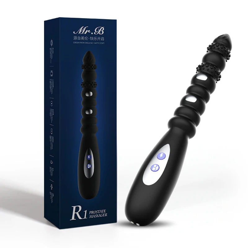 Electric Pulse Anal Beads – Prostate & G-Spot Vibrator with Shock Function for Men & Women
