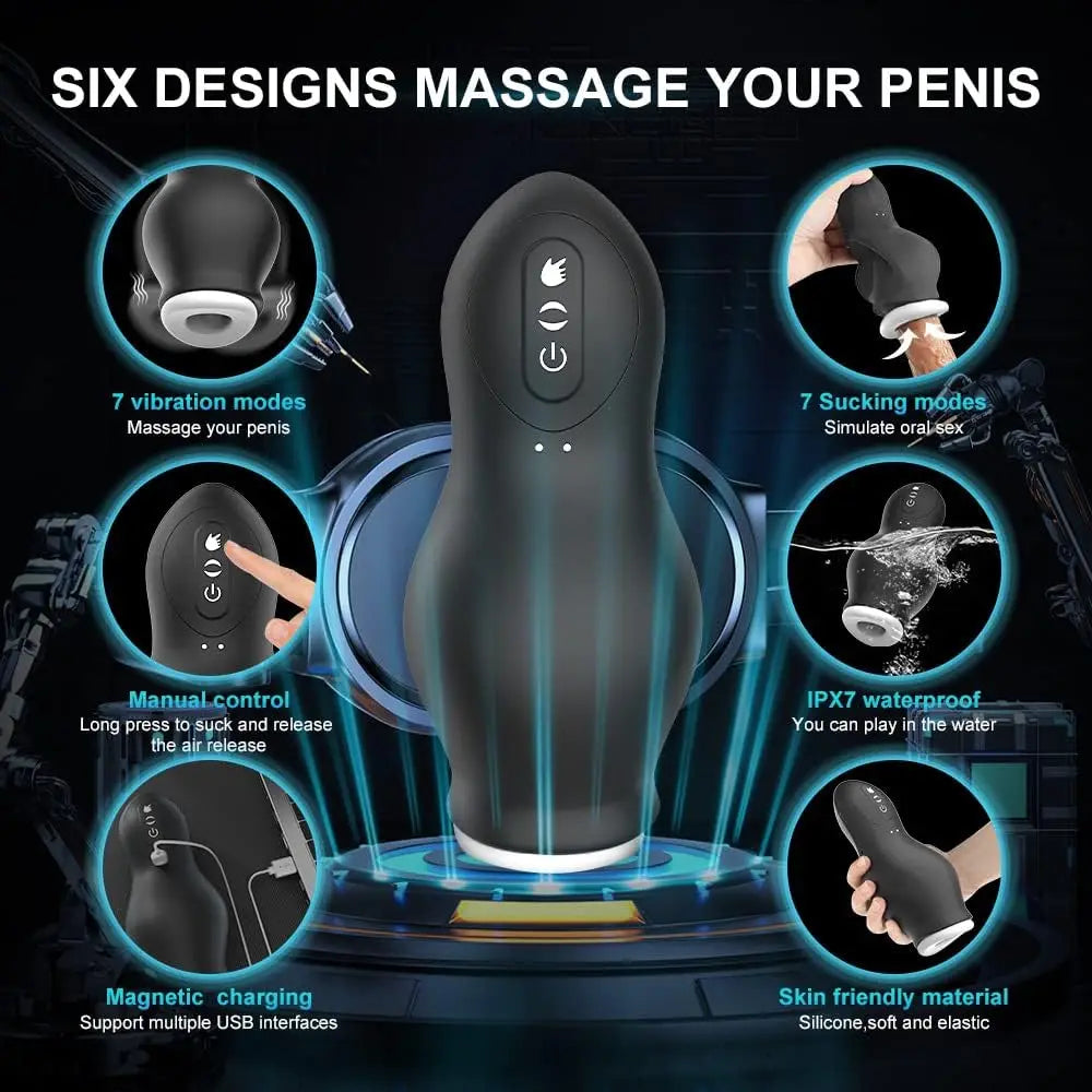 Automatic Male Masturbator Vagina Pussy Sucking Vibration Blowjob Sex Toys