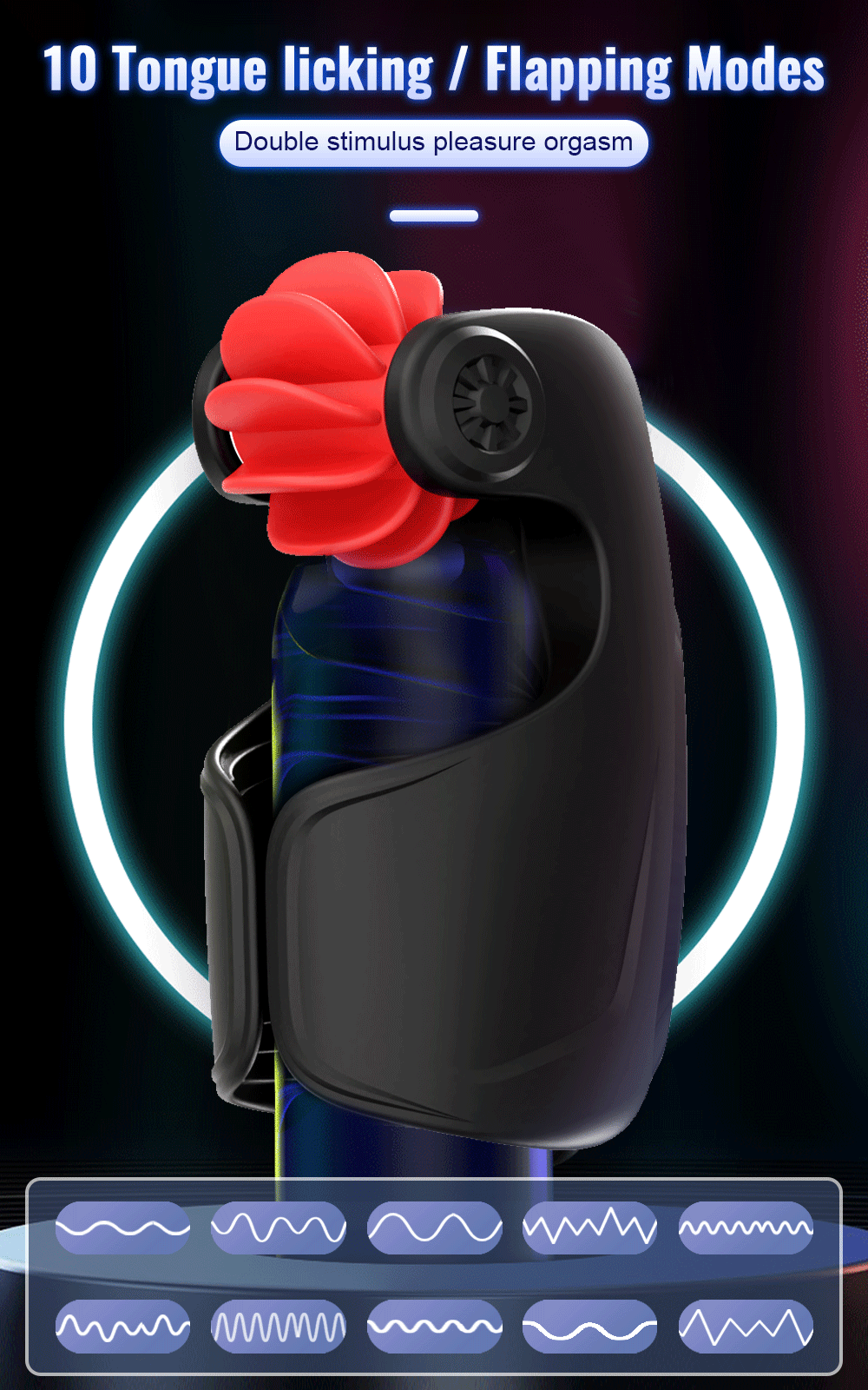 Penis Training Masturbator Cup – Delay & Endurance Trainer with Glans Massage Ring
