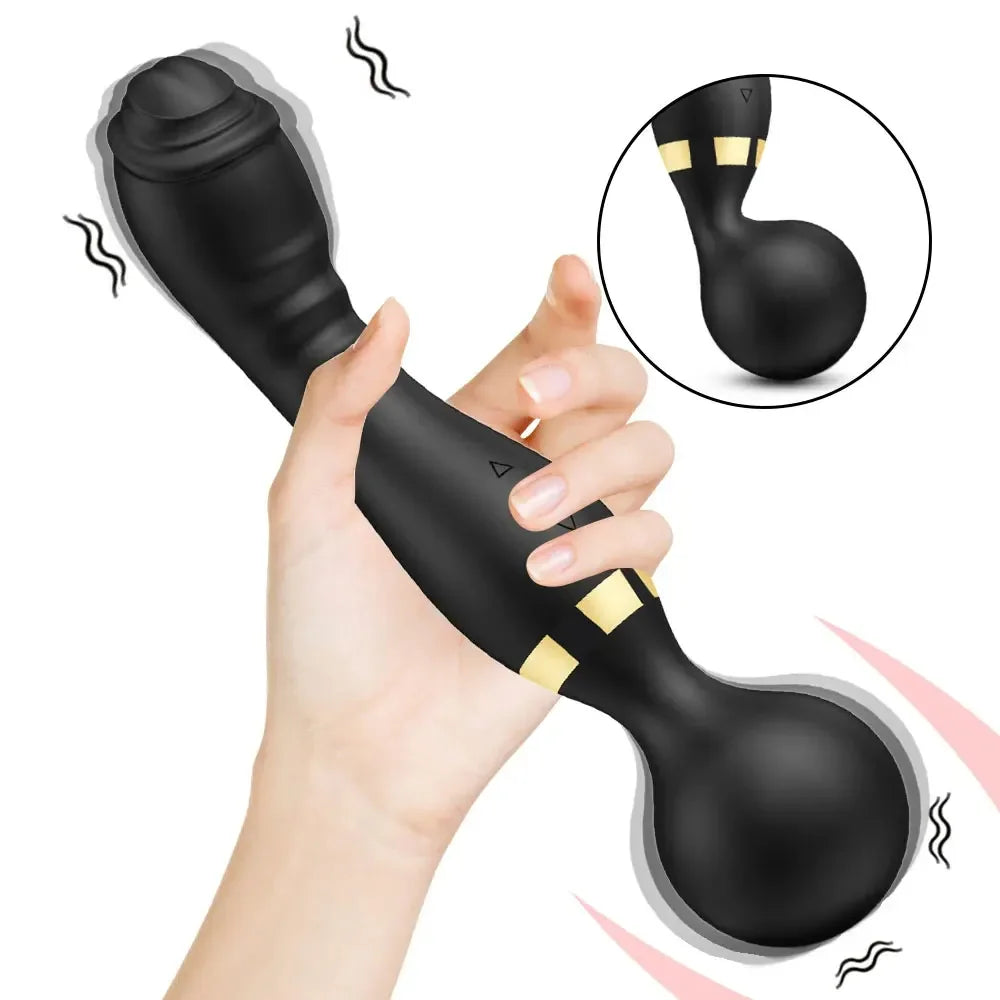 Double Head Powerful Dildos Vibrator G Spot Clitoris Stimulator AV Magic Wand