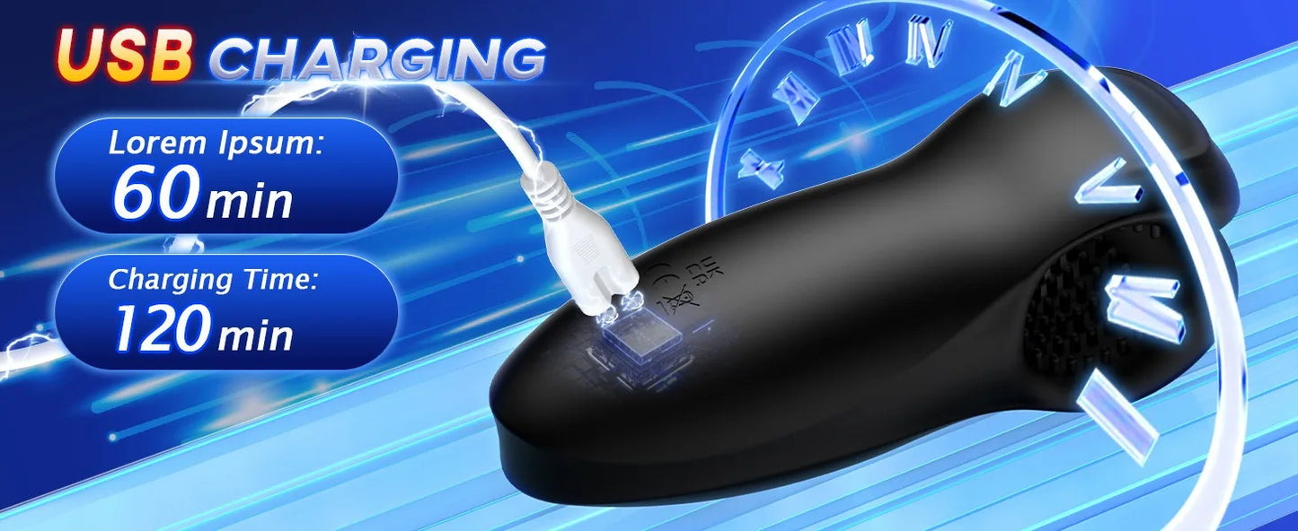 Amouraura Penis Vibrator for Men – Delay Training Massager with Biting Grip Design