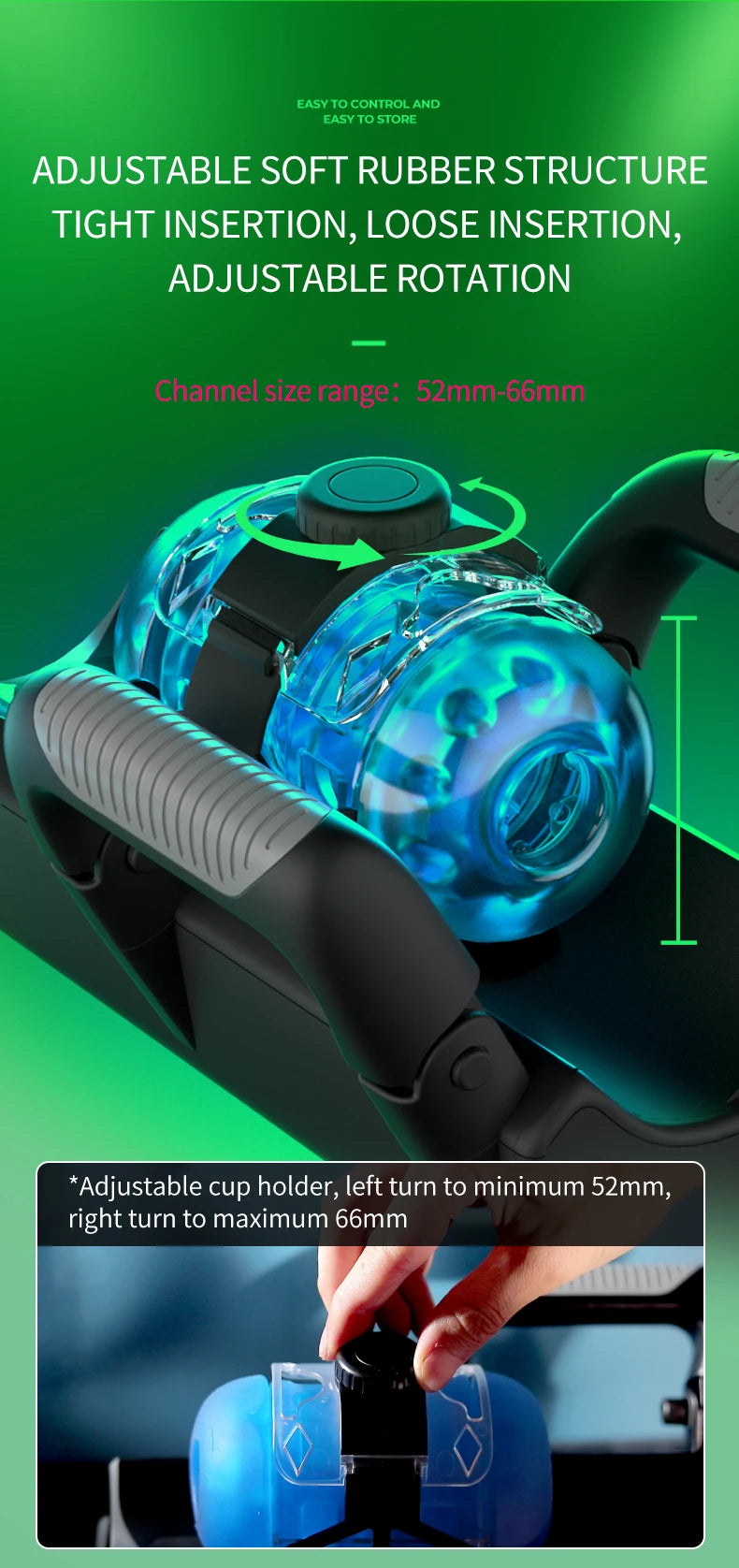 THRUSTING‑PRO High‑Speed Telescopic Masturbator Cup – Automatic Vagina Simulator