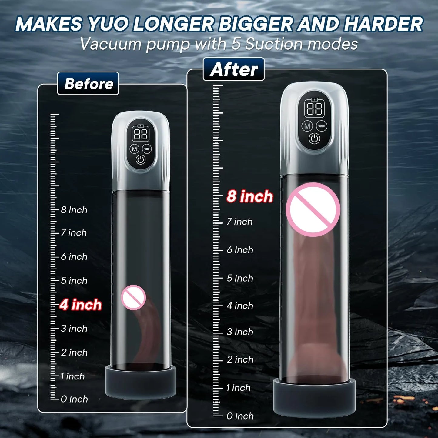 LCD Electric Penis Pump – Male Enlargement & Performance Enhancer