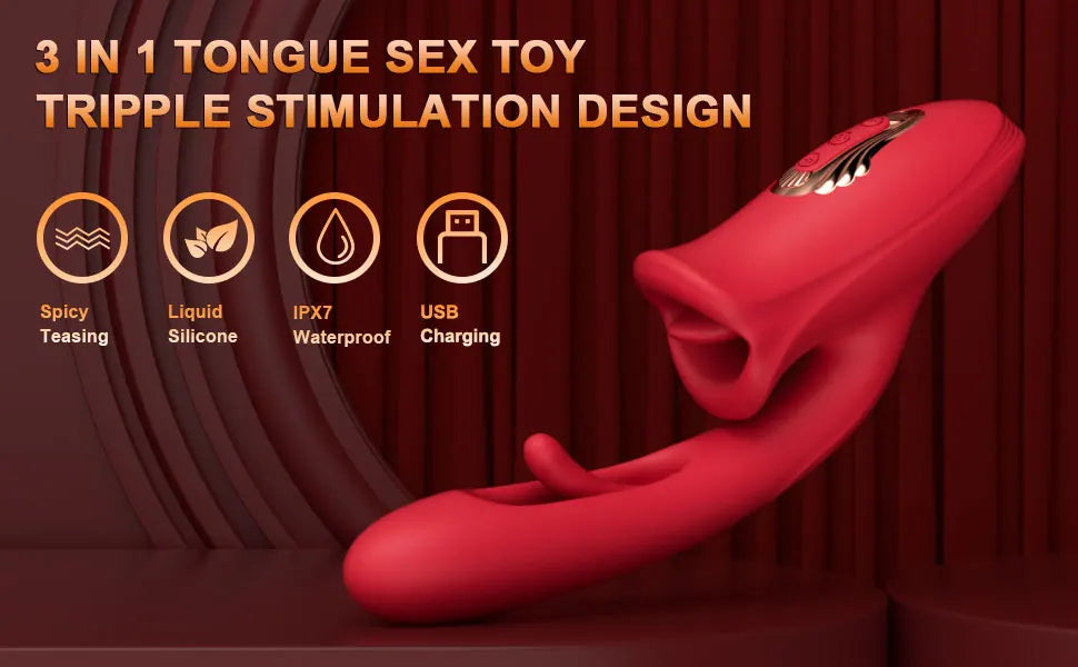 Sucking & Licking Vibrator – Tongue, Patting, and G-Spot Clitoral Stimulator for Women