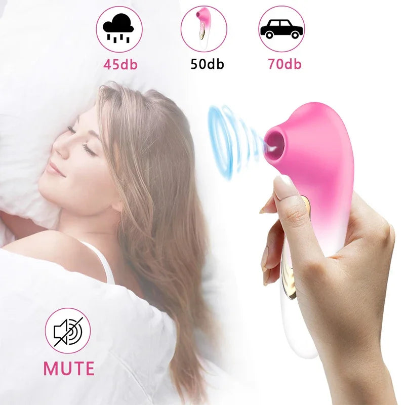 Clitoris Sucking Vibrator for Women Clit Nipple Oral Vacuum Stimulator