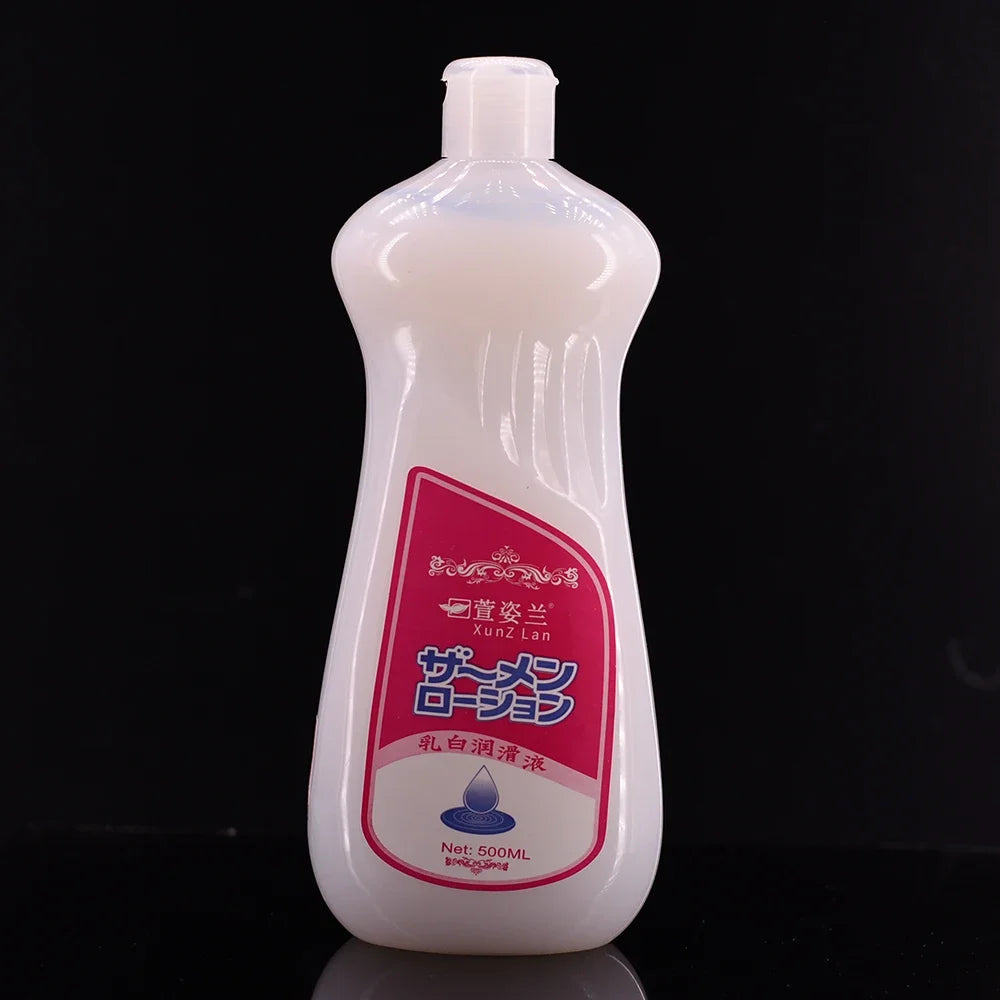 500ml Semen-Textured Water-Based Lubricant – Safe for Men, Women, Toys & Anal Use