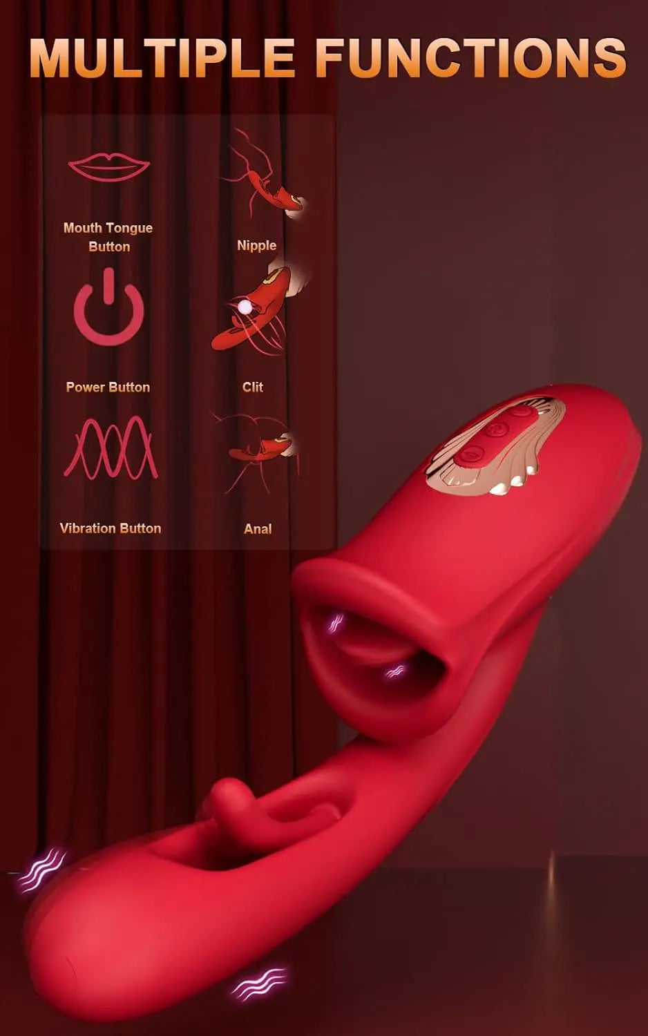 Sucking & Licking Vibrator – Tongue, Patting, and G-Spot Clitoral Stimulator for Women