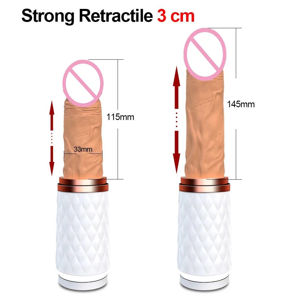 Automatic Thrusting Dildo G spot Vibrator with Suction Cup Hand-Free Sex Toy