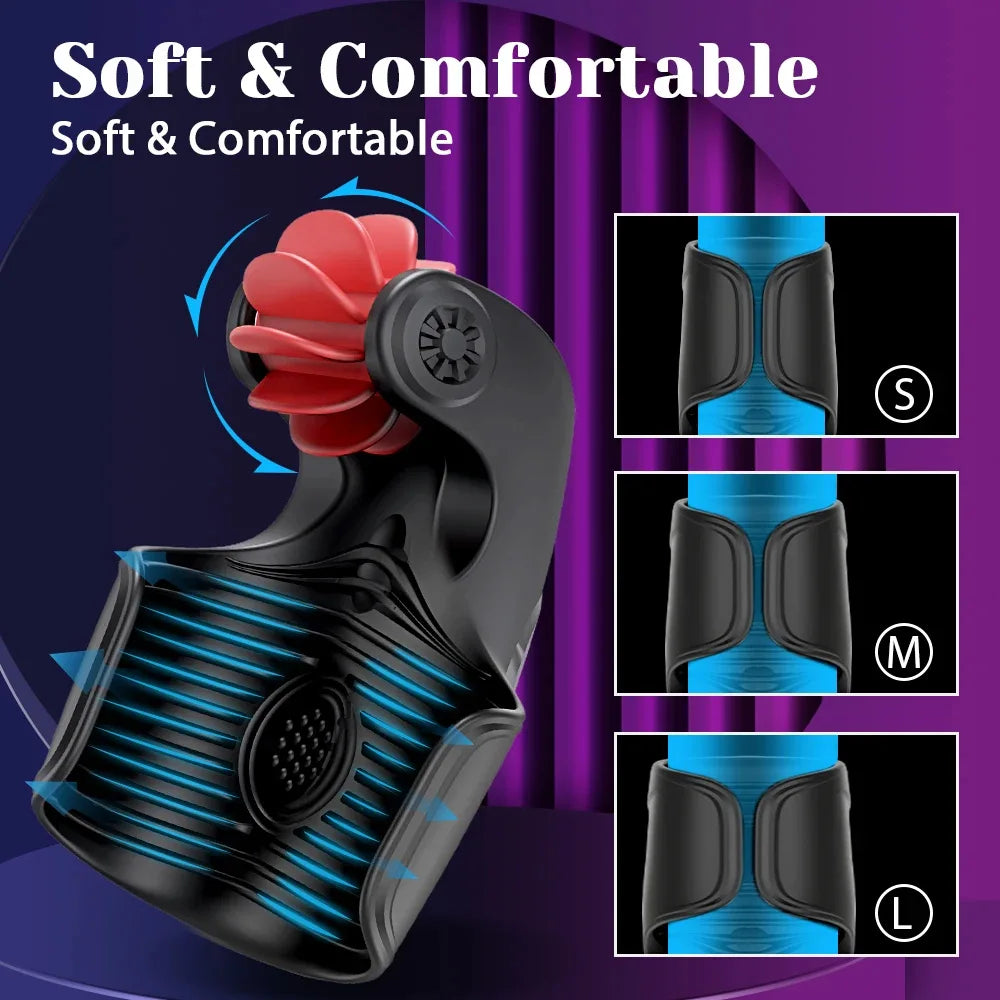 Penis Training Masturbator Cup – Delay & Endurance Trainer with Glans Massage Ring