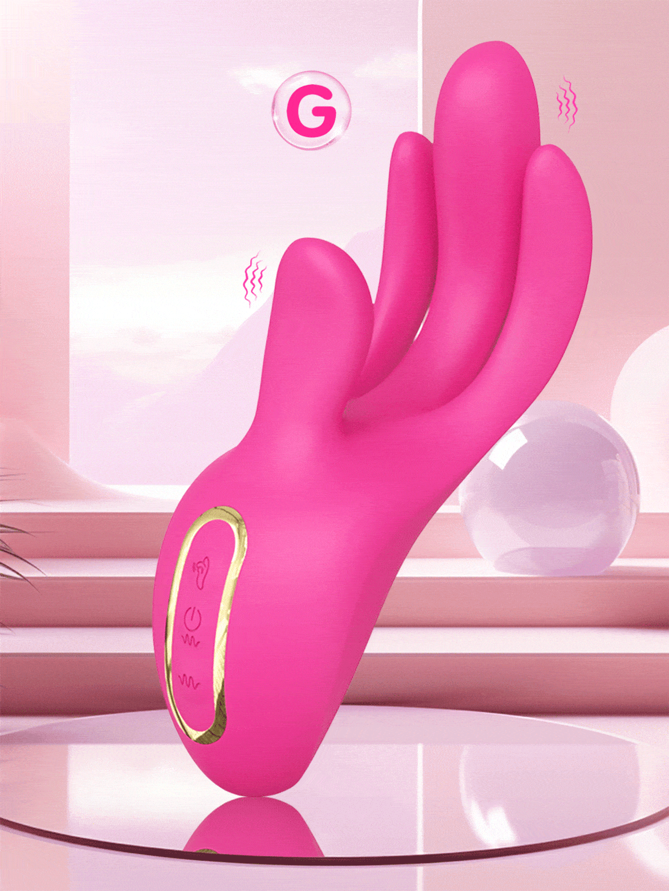 3-in-1 Finger Vibrator | 45° Adjustable | Flapping G-Spot & Clitoral Stimulator