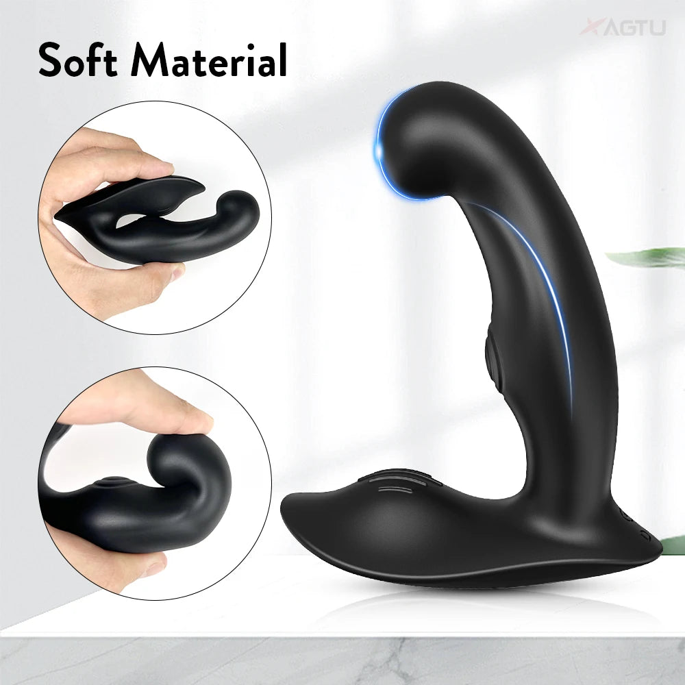 Vibration Prostate Massager Anal Plug Men Butt Plug Remote Control Adult Product