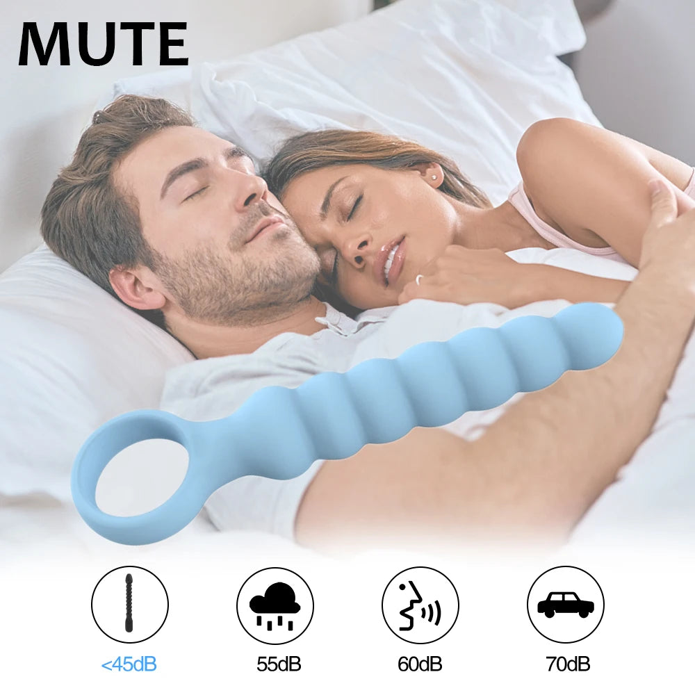 10 Speed Anal Vibrator Anal Beads Prostate Massage Butt Plug Stimulator Sex Toy