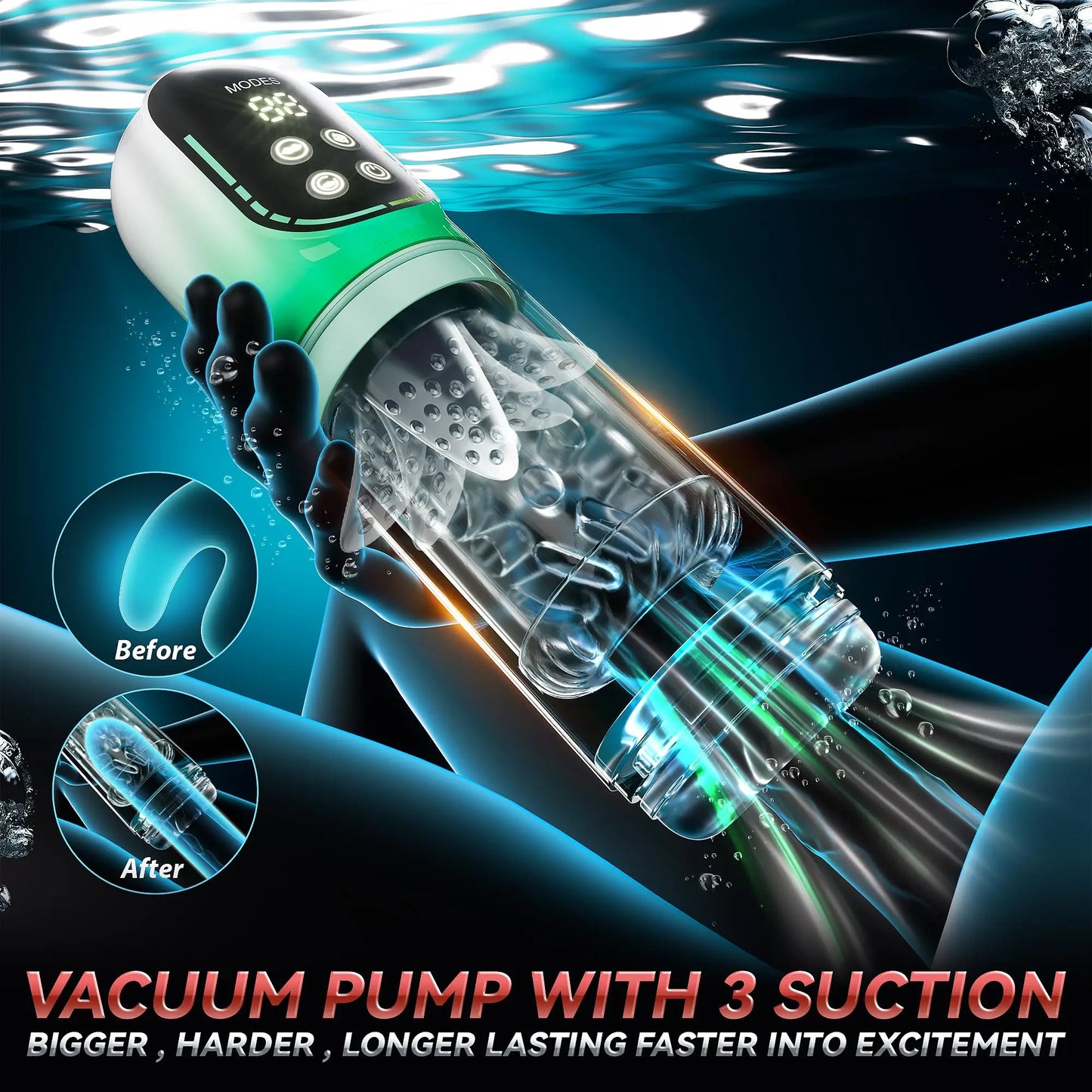 Automatic Male Wellness Device | Thrusting Rotating Sucking Penis Pump Massager