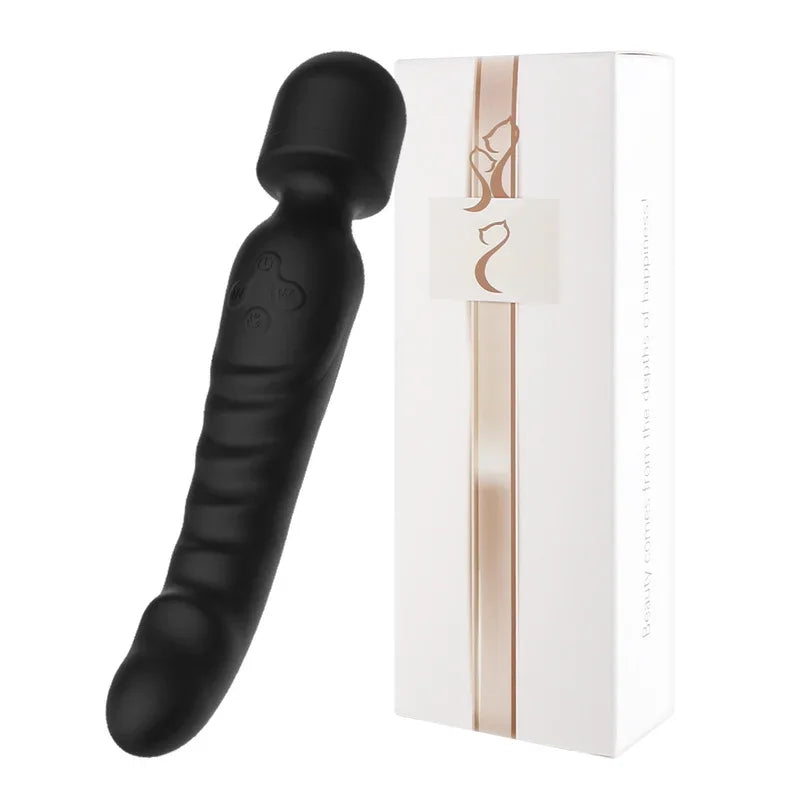 Rechargeable Dual-Ended Massager for Women – Heating, Waterproof & Flexible Design