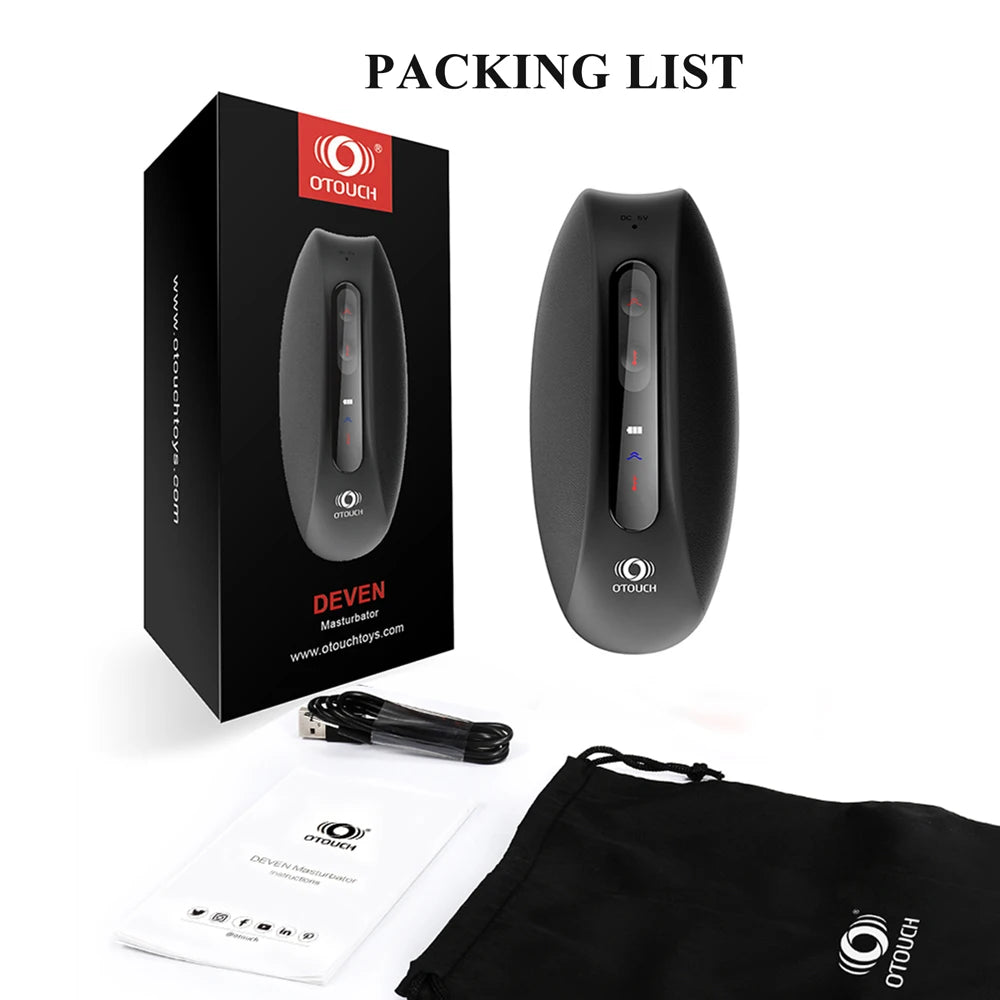 OTOUCH Deven Masturbator Sex Man Pulse Strike Double Vibration Glans Penis Massager Trainer Male Masturbation Goods For adults
