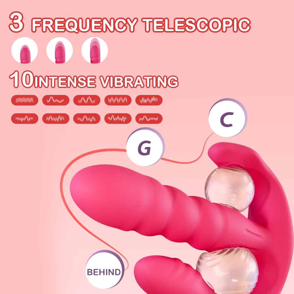 3-in-1 Wearable Panty Vibrator – Remote Control G Spot, Clitoris & Anal Massager for Women