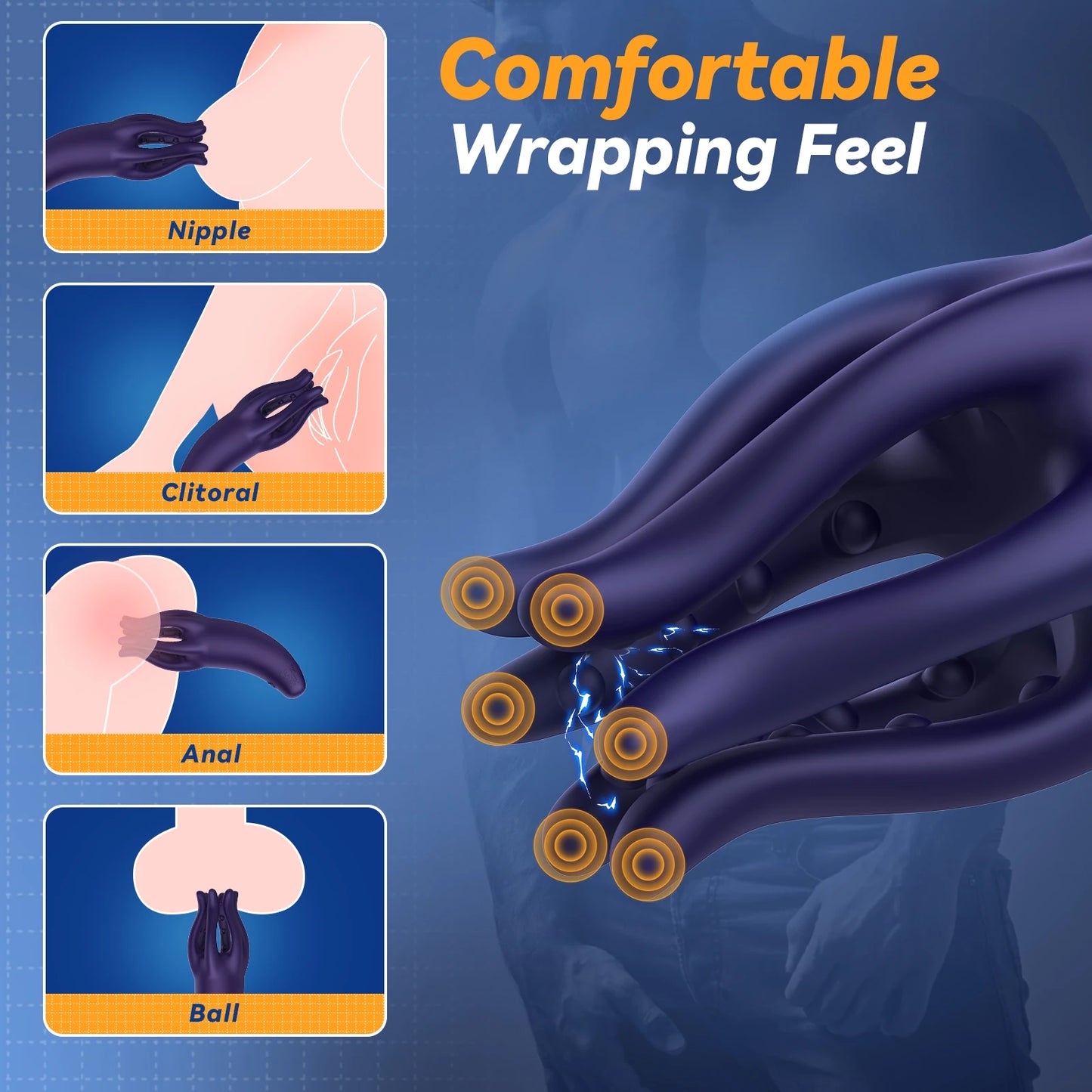 10-Speed Vibrating Glans Trainer | Delay & ED Support | Men’s Endurance Masturbator