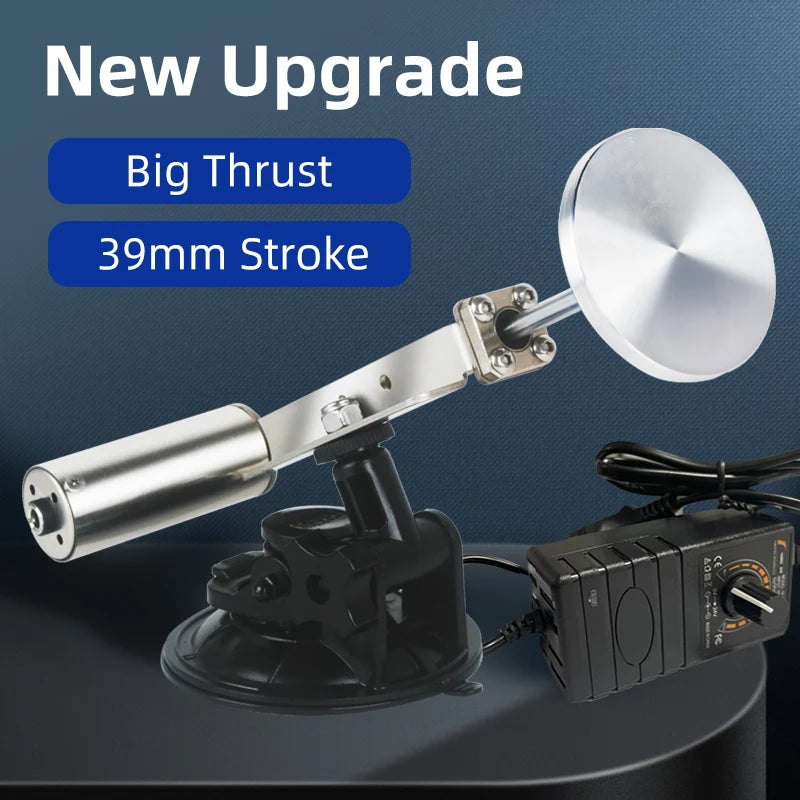Telescopic Sex Machine With Dildo 60mm Plate Auto Linear Actuator Sex Toys
