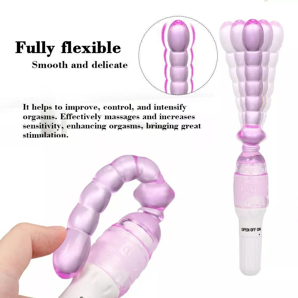 Anal Plug Beads Prostate Massager G-Spot Dildo Vibrator Beads Sex Toys