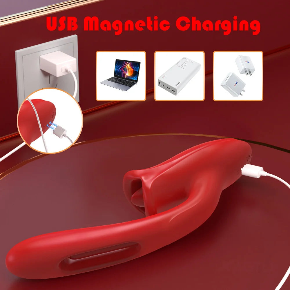 Sucking & Licking Vibrator – Tongue, Patting, and G-Spot Clitoral Stimulator for Women